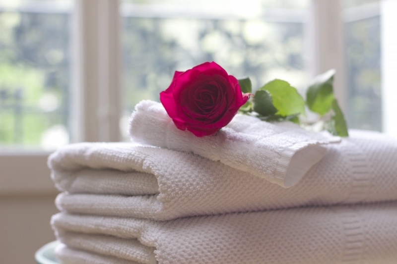 hotel-NANS LES PINS-min_towel_rose_clean_care_salon_spa_white_bath-731641